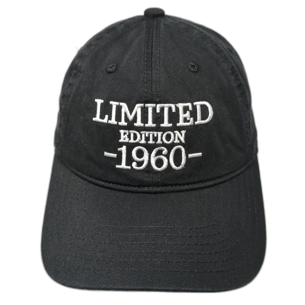 Limited Edition 1960 Slideback Hat Black One Size Embroidered Outdoor